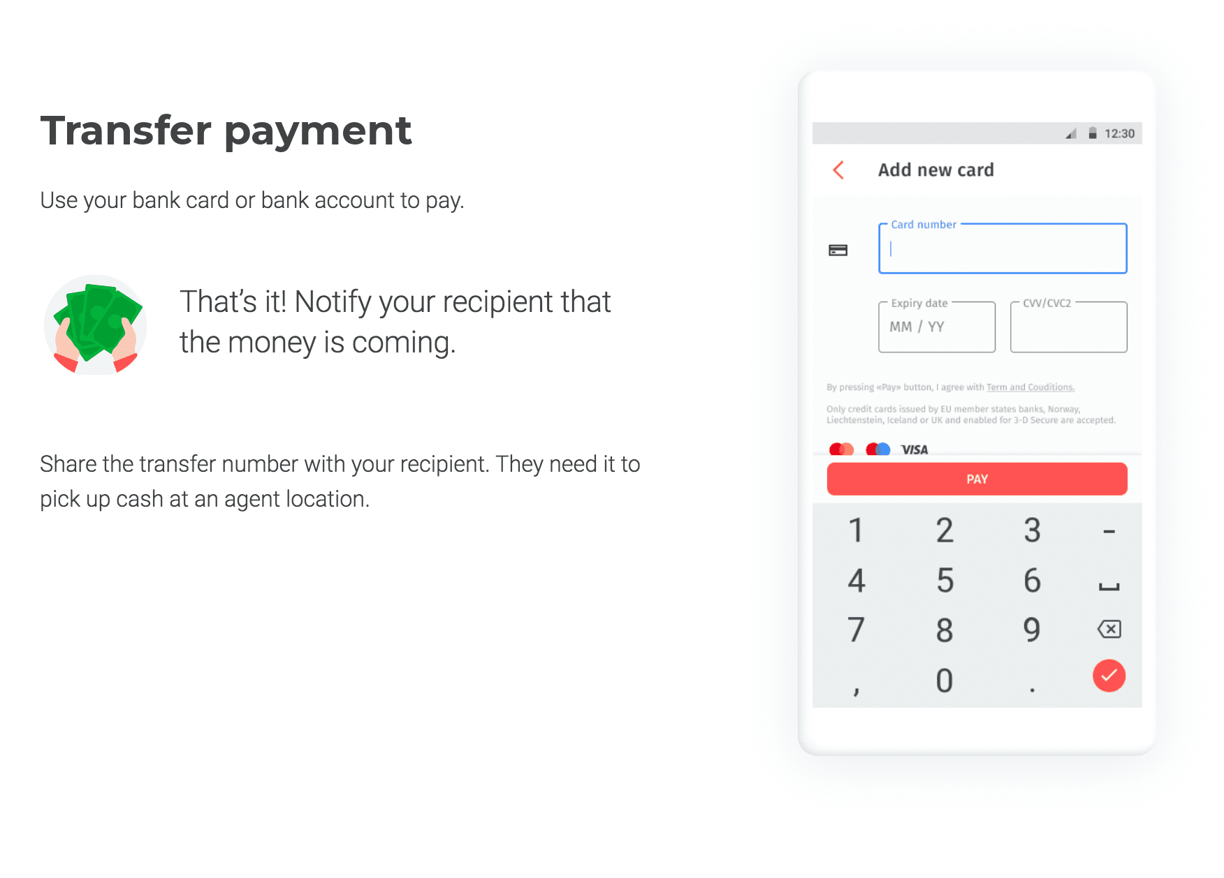 Pay with your card