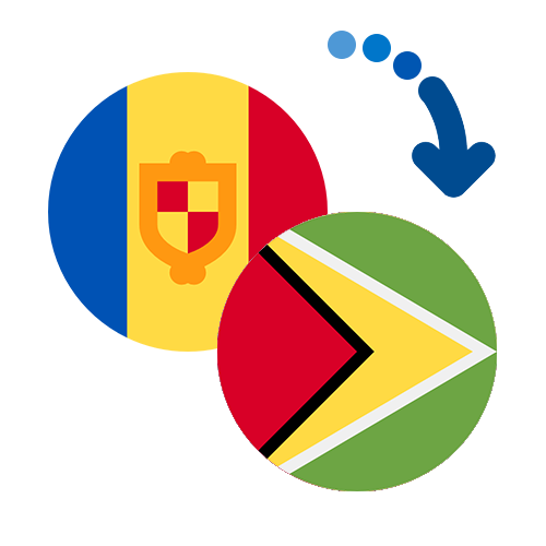 Wie kann man online Geld von Andorra nach Guyana senden?