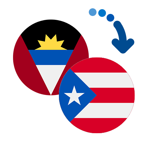 Wie kann man online Geld von Antigua und Barbuda nach Puerto Rico senden?