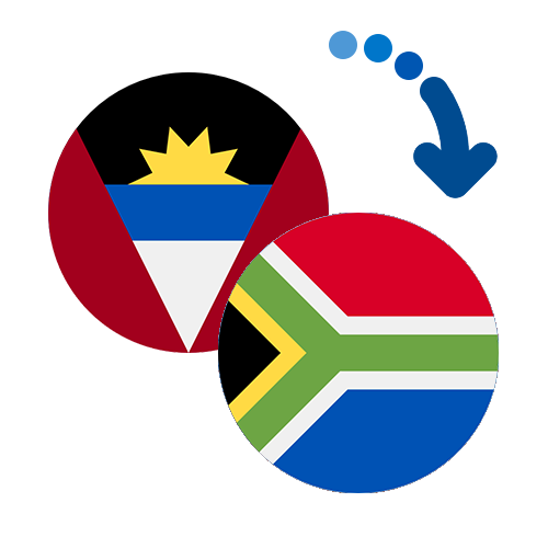 Wie kann man online Geld von Antigua und Barbuda nach Südafrika senden?