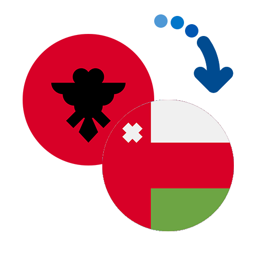 Wie kann man online Geld von Albanien nach Oman senden?