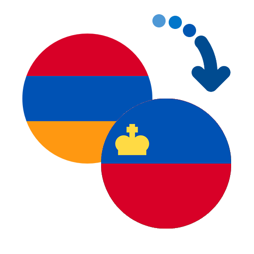 ¿Cómo mandar dinero de Armenia a Liechtenstein?