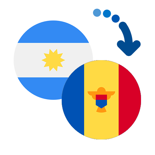 Wie kann man online Geld von Argentinien nach Moldawien senden?