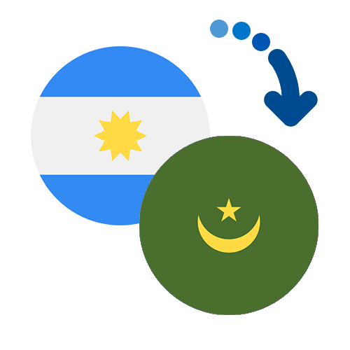 Wie kann man online Geld von Argentinien nach Mauretanien senden?