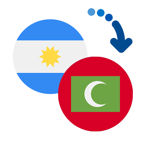 Wie kann man online Geld von Argentinien auf die Malediven senden?