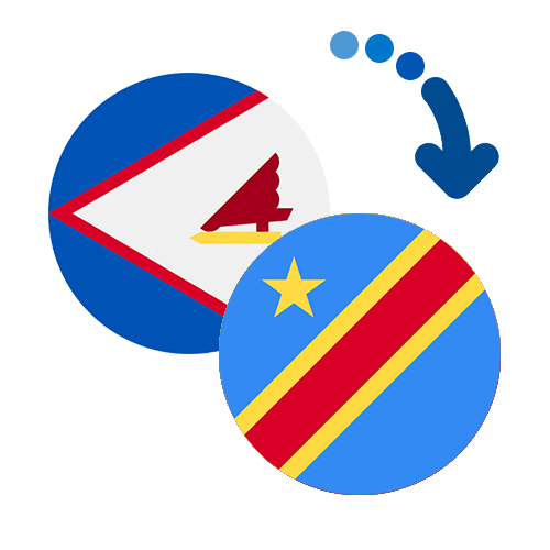 Wie kann man online Geld von Amerikanisch-Samoa nach Kongo senden?