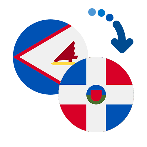 Wie kann man online Geld von Amerikanisch-Samoa in die Dominikanische Republik senden?