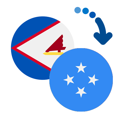 Wie kann man online Geld von Amerikanisch-Samoa nach Mikronesien senden?