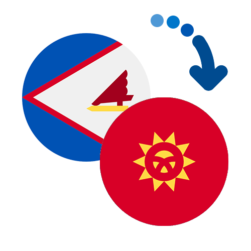 How to send money from American Samoa to Kyrgyzstan