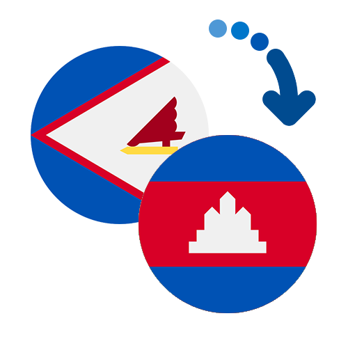 Jak wysłać pieniądze z Samoa Amerykańskiego do Kambodży online?
