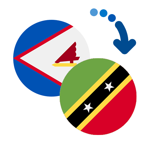 How to send money from American Samoa to Saint Kitts And Nevis