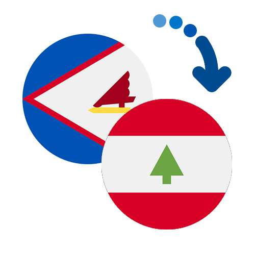 How to send money from American Samoa to Lebanon