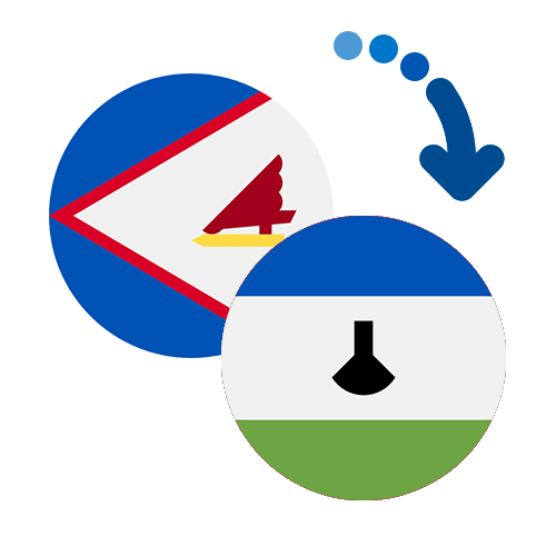 ¿Cómo mandar dinero de Samoa Americana a Lesotho?