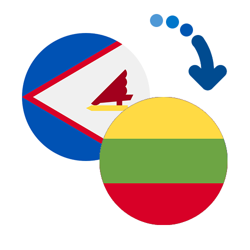 ¿Cómo mandar dinero de Samoa Americana a Lituania?