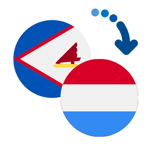 ¿Cómo mandar dinero de Samoa Americana a Luxemburgo?