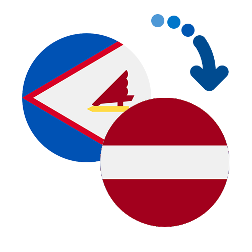 Wie kann man online Geld von Amerikanisch-Samoa nach Lettland senden?