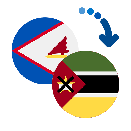 Wie kann man online Geld von Amerikanisch-Samoa nach Mosambik senden?