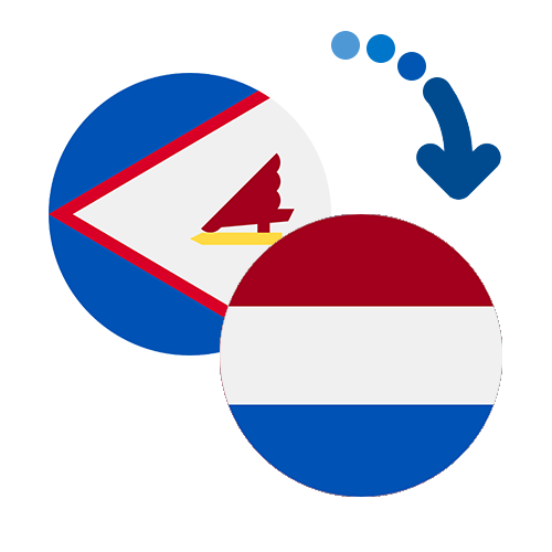 Wie kann man online Geld von Amerikanisch-Samoa in die Niederländische Antillen senden?
