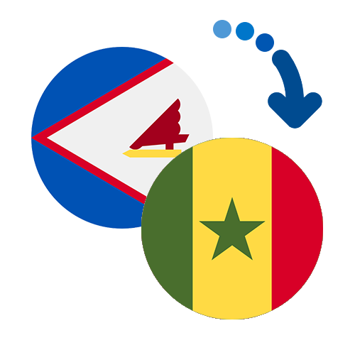 ¿Cómo mandar dinero de Samoa Americana a Senegal?