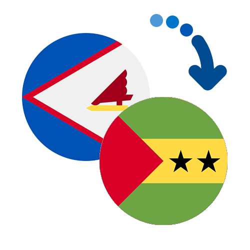 Wie kann man online Geld von Amerikanisch-Samoa nach Sao Tome und Principe senden?