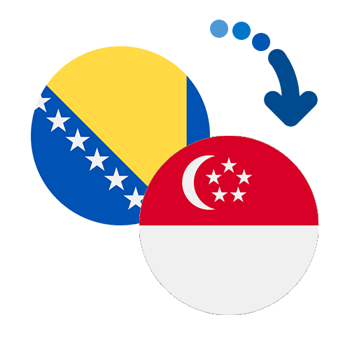 Wie kann man online Geld von Bosnien und Herzegowina nach Singapur senden?