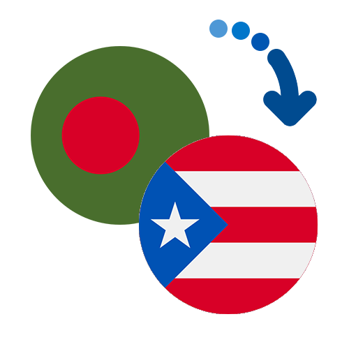 Wie kann man online Geld von Bangladesch nach Puerto Rico senden?