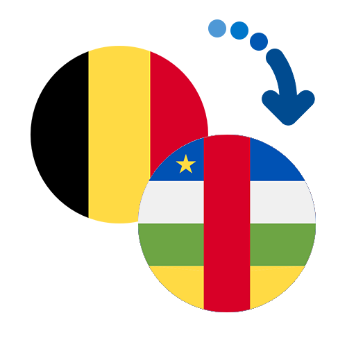 Wie kann man online Geld von Belgien in die Zentralafrikanische Republik senden?