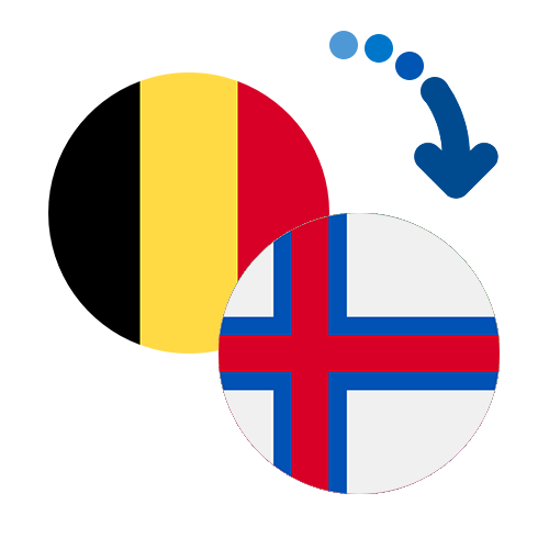 Wie kann man online Geld von Belgien auf die Färöer Inseln senden?