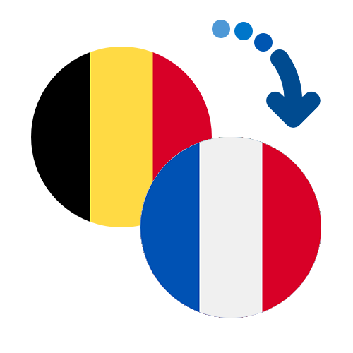 How to send money from Belgium to France