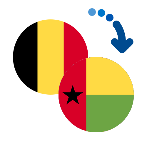 Wie kann man online Geld von Belgien nach Guinea-Bissau senden?