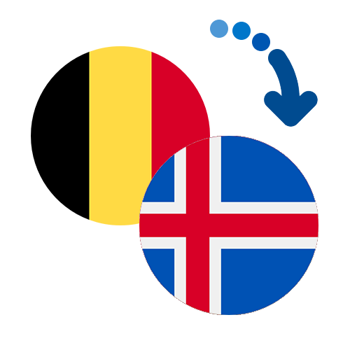 Wie kann man online Geld von Belgien nach Island senden?