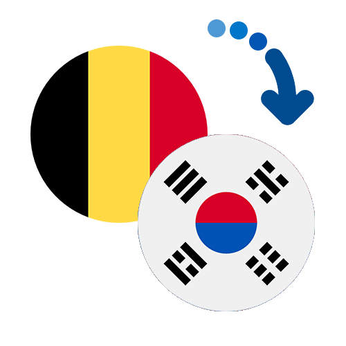 Wie kann man online Geld von Belgien nach Südkorea senden?