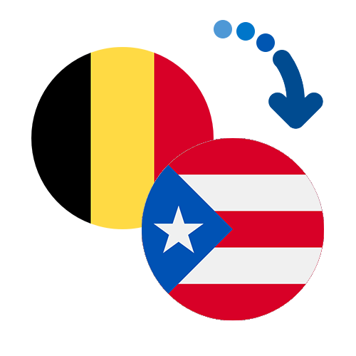 How to send money from Belgium to Puerto Rico