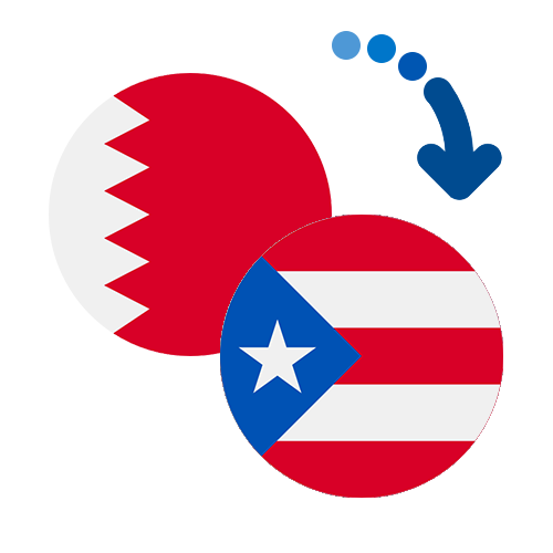 Wie kann man online Geld von Bahrain nach Puerto Rico senden?