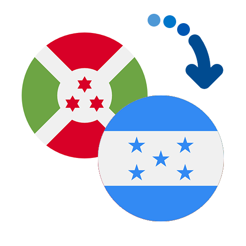 Wie kann man online Geld von Burundi nach Honduras senden?