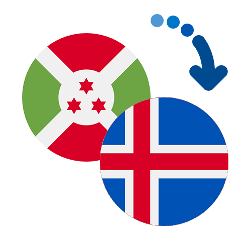 ¿Cómo mandar dinero de Burundi a Islandia?