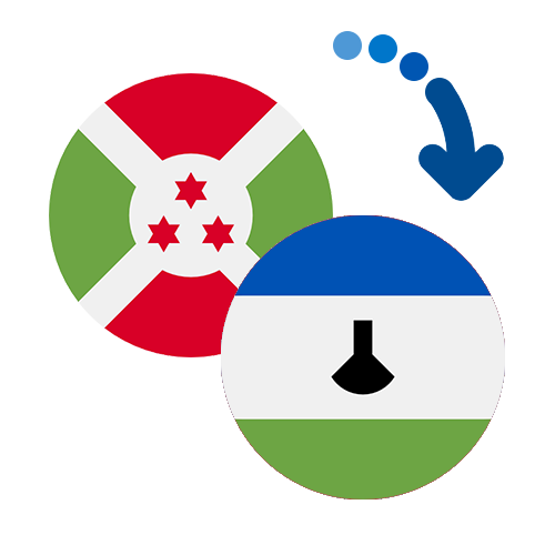 Wie kann man online Geld von Burundi nach Lesotho senden?