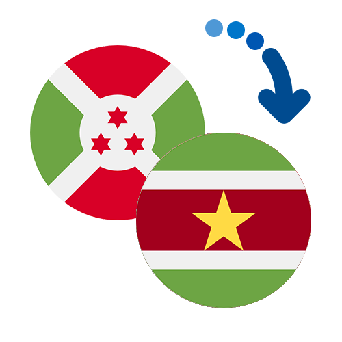 Wie kann man online Geld von Burundi nach Surinam senden?