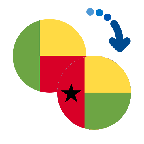 Wie kann man online Geld von Benin nach Guinea-Bissau senden?