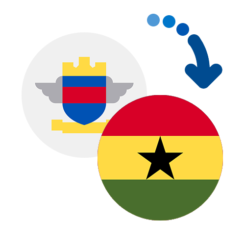 Wie kann man online Geld von St. Barthelemy nach Ghana senden?