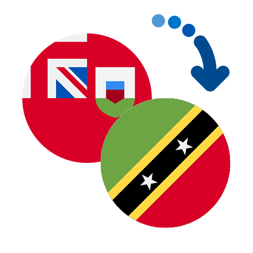 Wie kann man online Geld von Bermuda nach St. Kitts und Nevis senden?