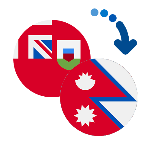 Wie kann man online Geld von Bermuda nach Nepal senden?