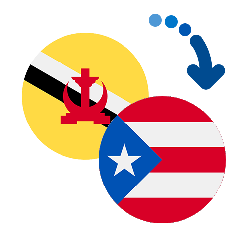 How to send money from Brunei to Puerto Rico