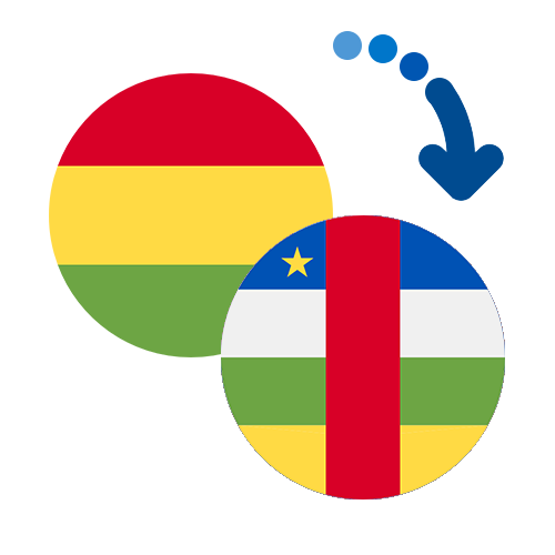 Wie kann man online Geld von Bolivien in die Zentralafrikanische Republik senden?