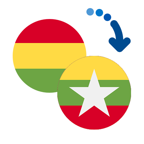 Wie kann man online Geld von Bolivien nach Myanmar senden?