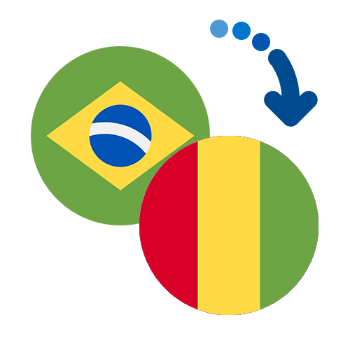 Wie kann man online Geld von Brasilien nach Guinea senden?