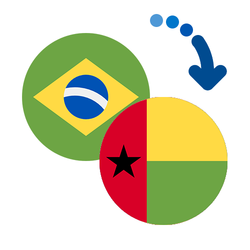Wie kann man online Geld von Brasilien nach Guinea-Bissau senden?