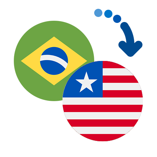 Wie kann man online Geld von Brasilien nach Liberia senden?