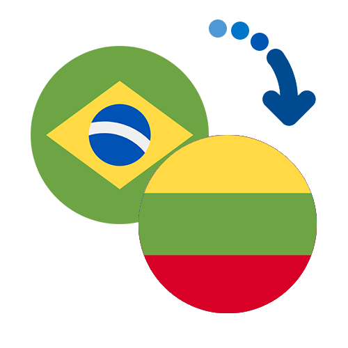 Wie kann man online Geld von Brasilien nach Litauen senden?