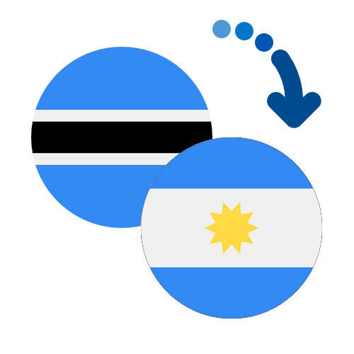 Wie kann man online Geld von Botswana nach Argentinien senden?